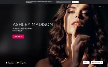 Ashley Madison-sivuston kuvakaappaus