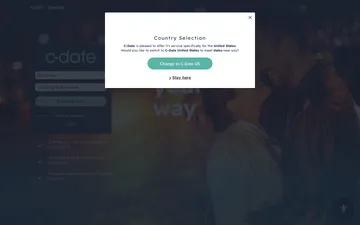 C-date-sivuston kuvakaappaus
