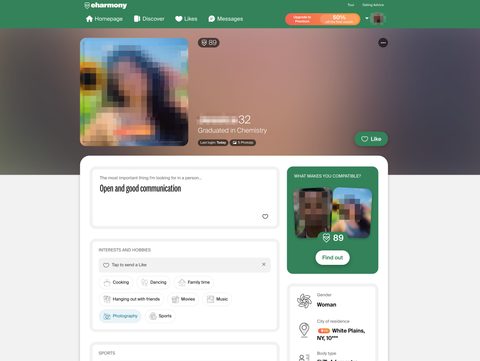 Eharmony profiili