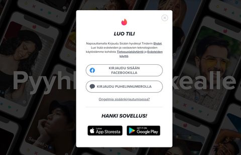 tinder kirjaudu